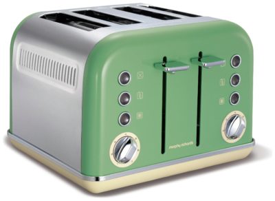 Morphy Richards - Toaster - 242006 Accents - 4 Slice - Green.